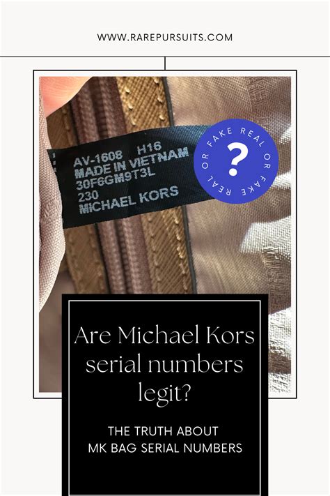 do michael kors bags have serial numbers|michael kors authenticity.